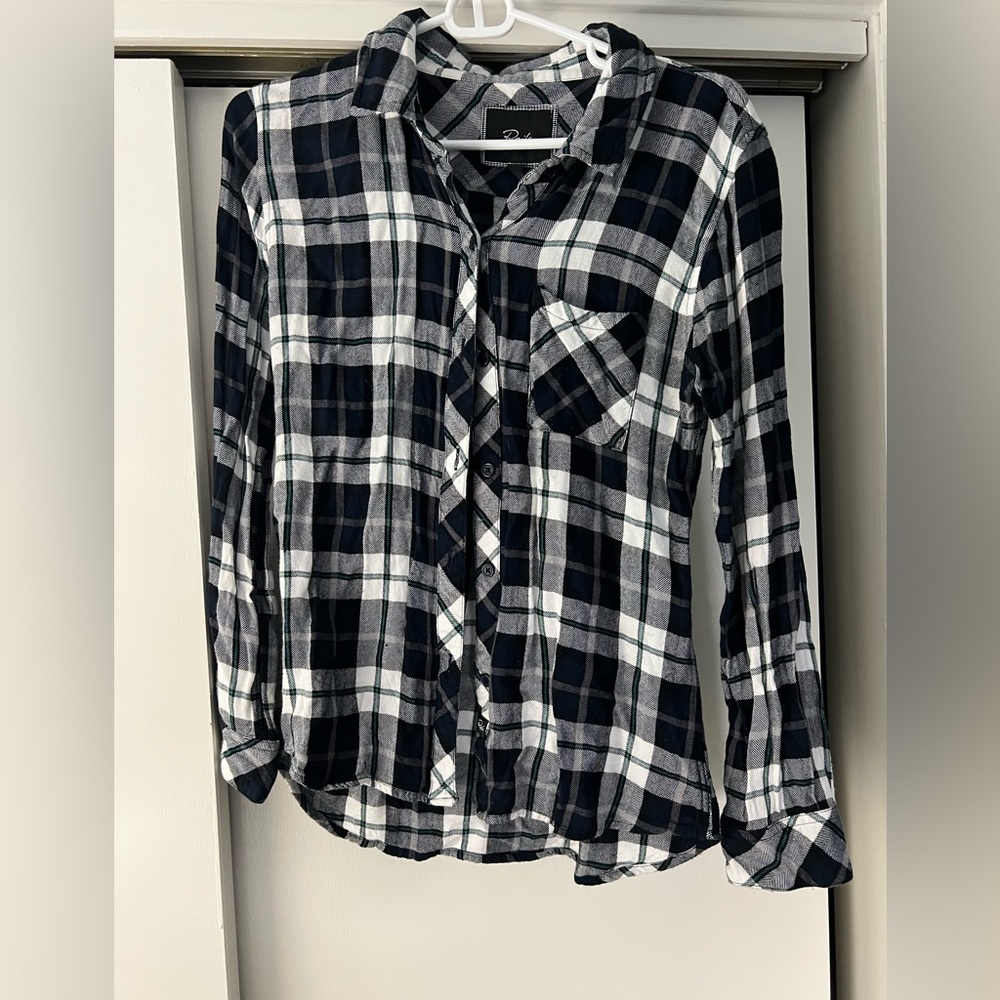 RAILS. Button down flannel shirt